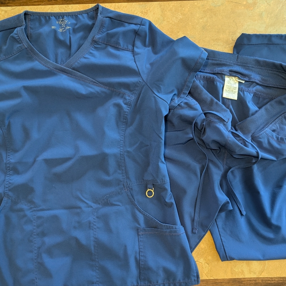 Blue Scrub Set